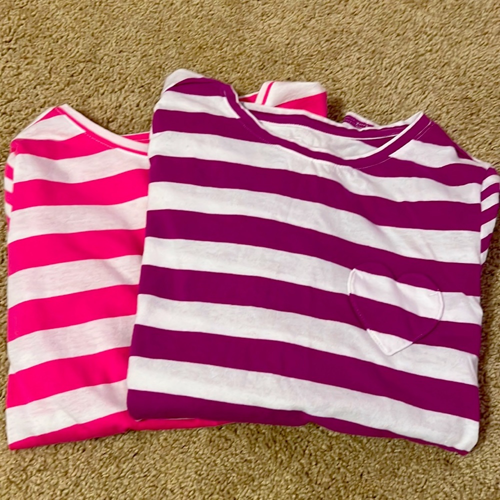 Valentine’s Day striped heart shirt